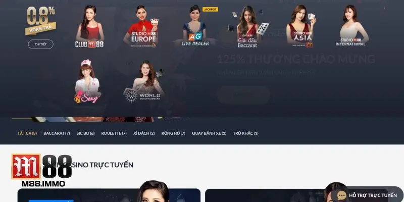 Giới thiệu về Casino M88